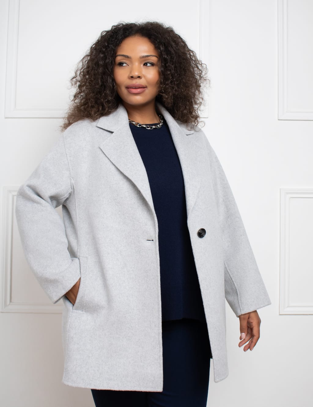 Women s Grey Coats Jackets at M S