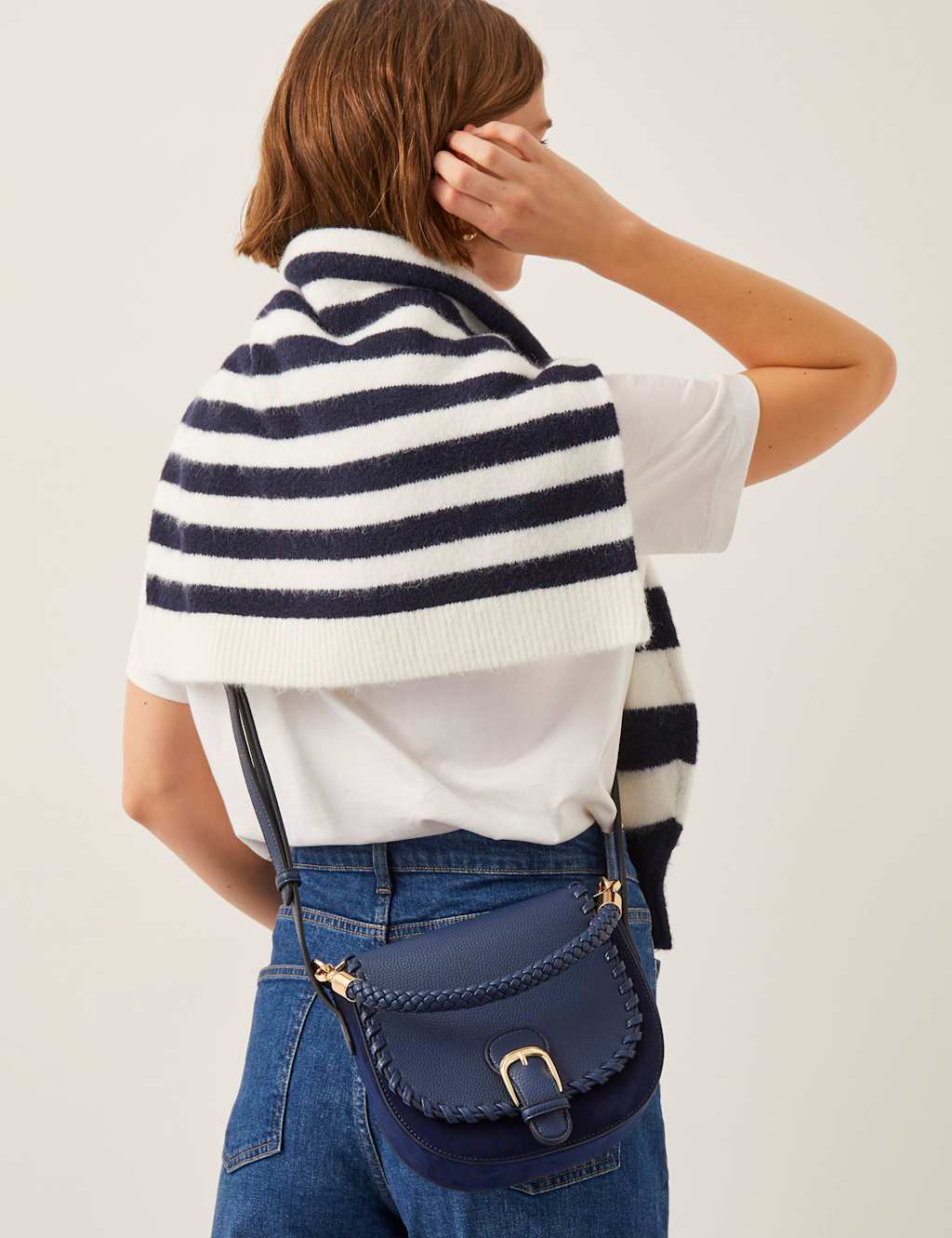 Faux Leather Cross Body Bag