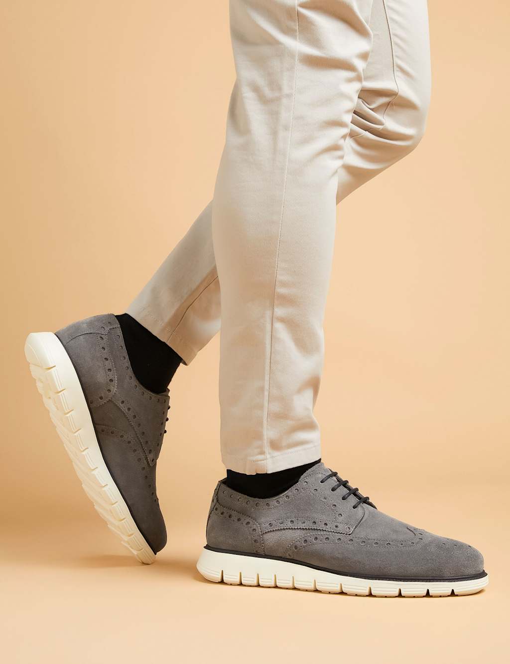 Suede Brogues
