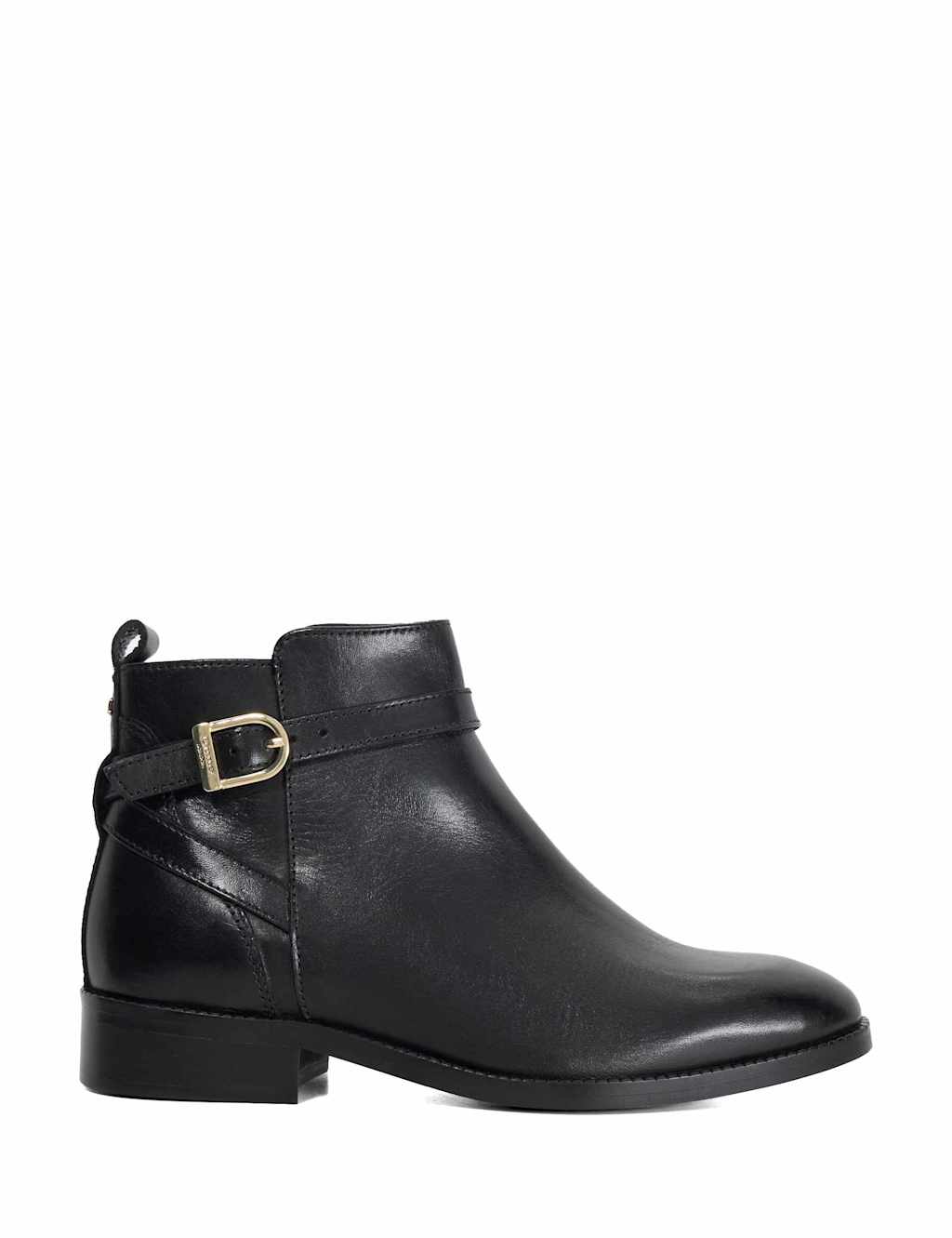 Dune London Leather Ankle Boots Black