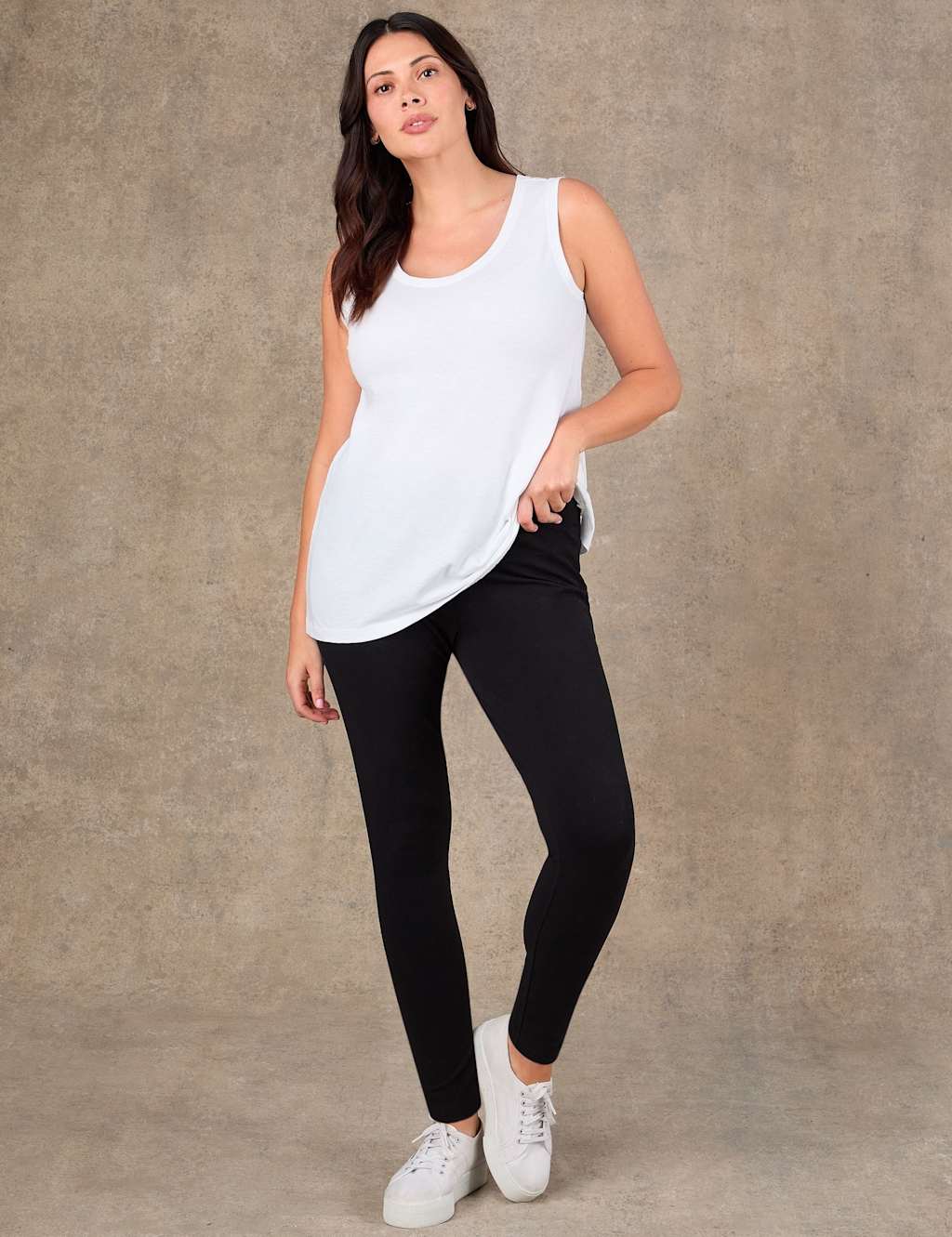 Live Unlimited London Women's Pure Cotton Scoop Neck Vest - 20 - White - Available at M&S