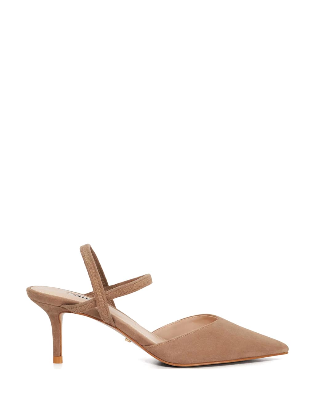 Leather Stiletto Heel Pointed Court Shoe