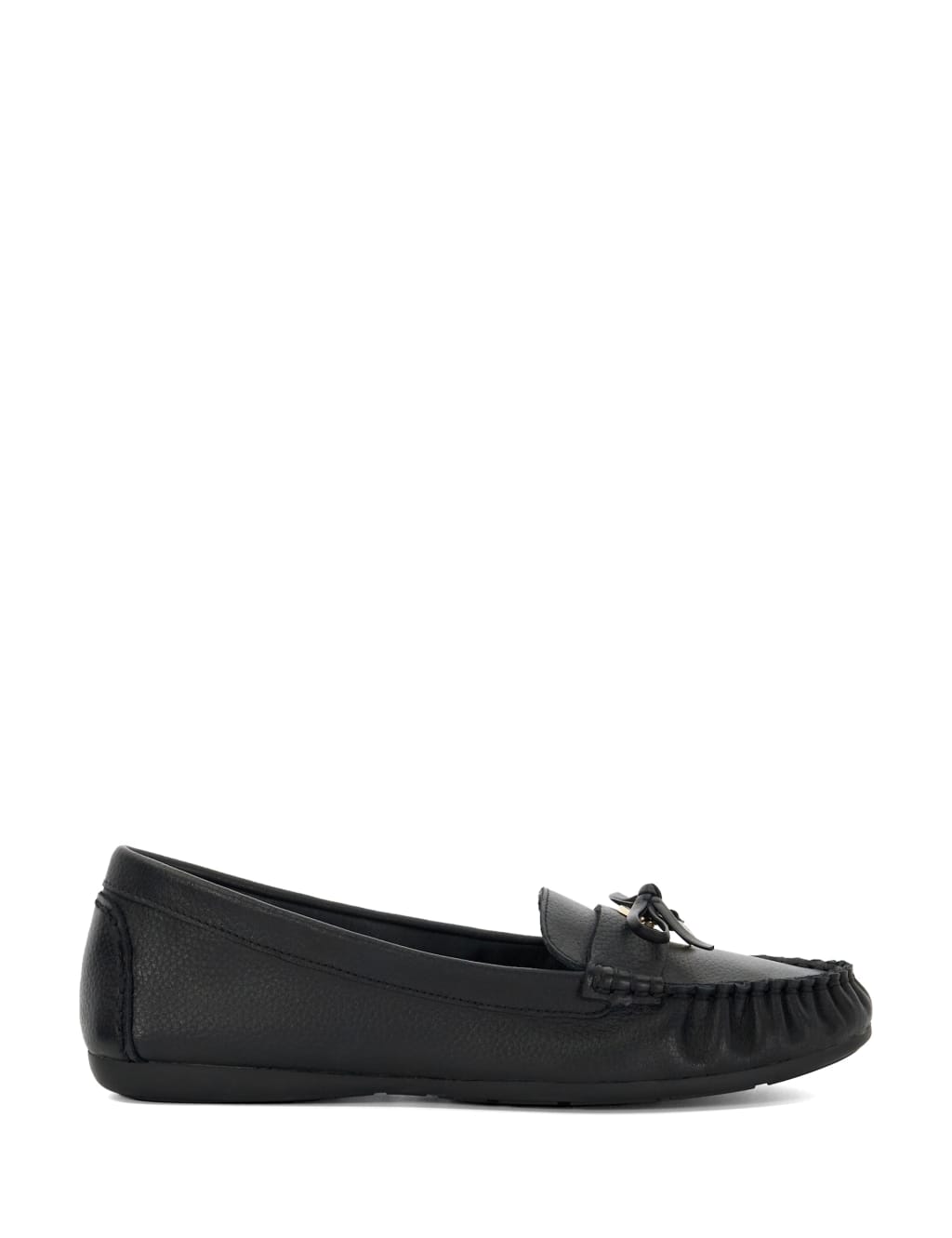 Grovers Leather Trim Detail Moccasin Loafers