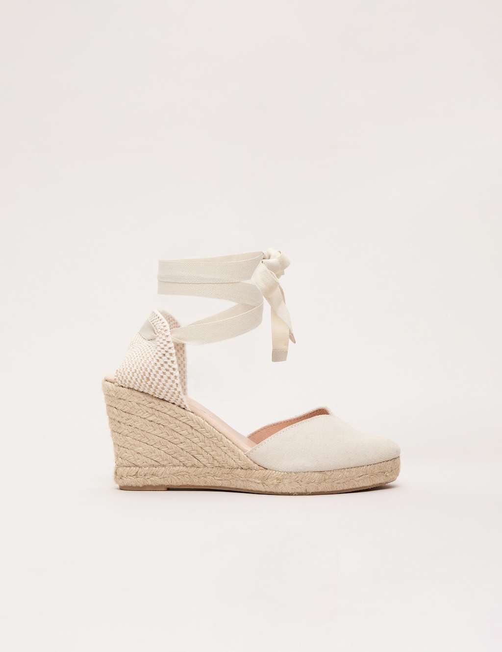 Leather Wedge Espadrilles