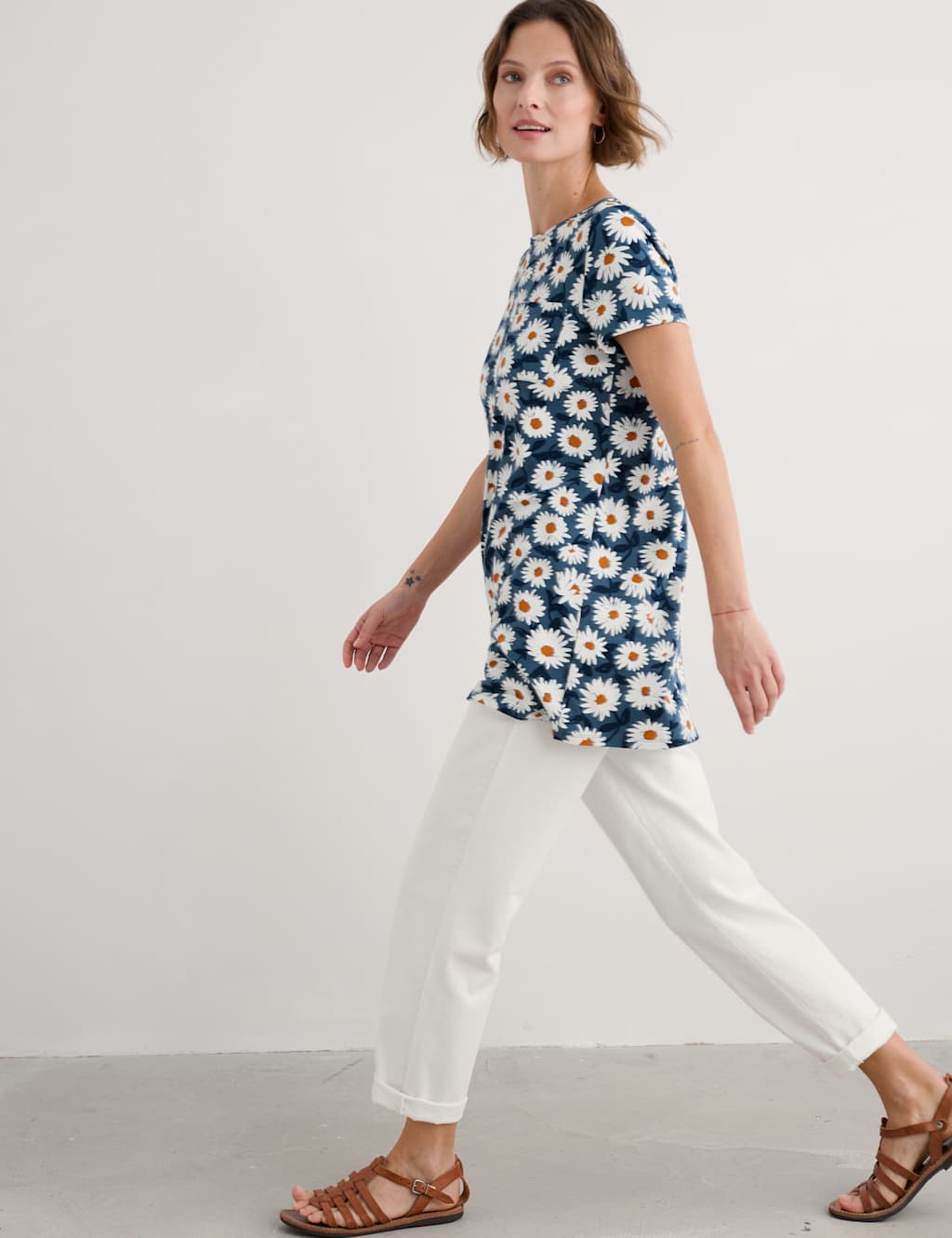 Cotton Rich Floral Tunic