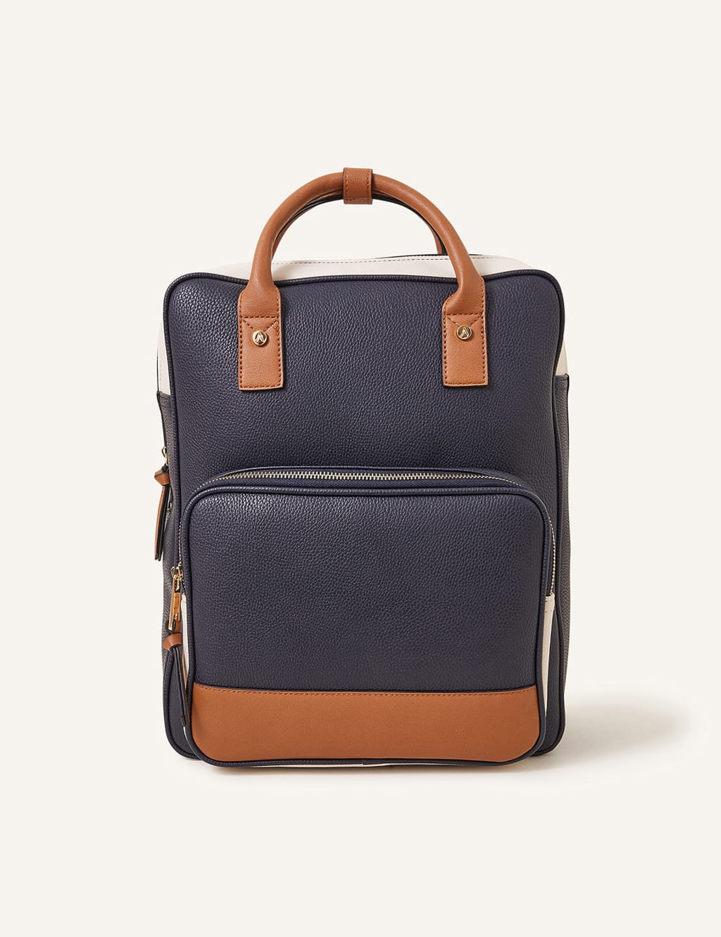 ACCESSORIZE Top Handle Backpack Navy Mix