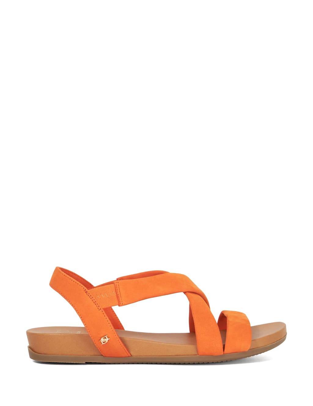Leather Crossover Strappy Sandals