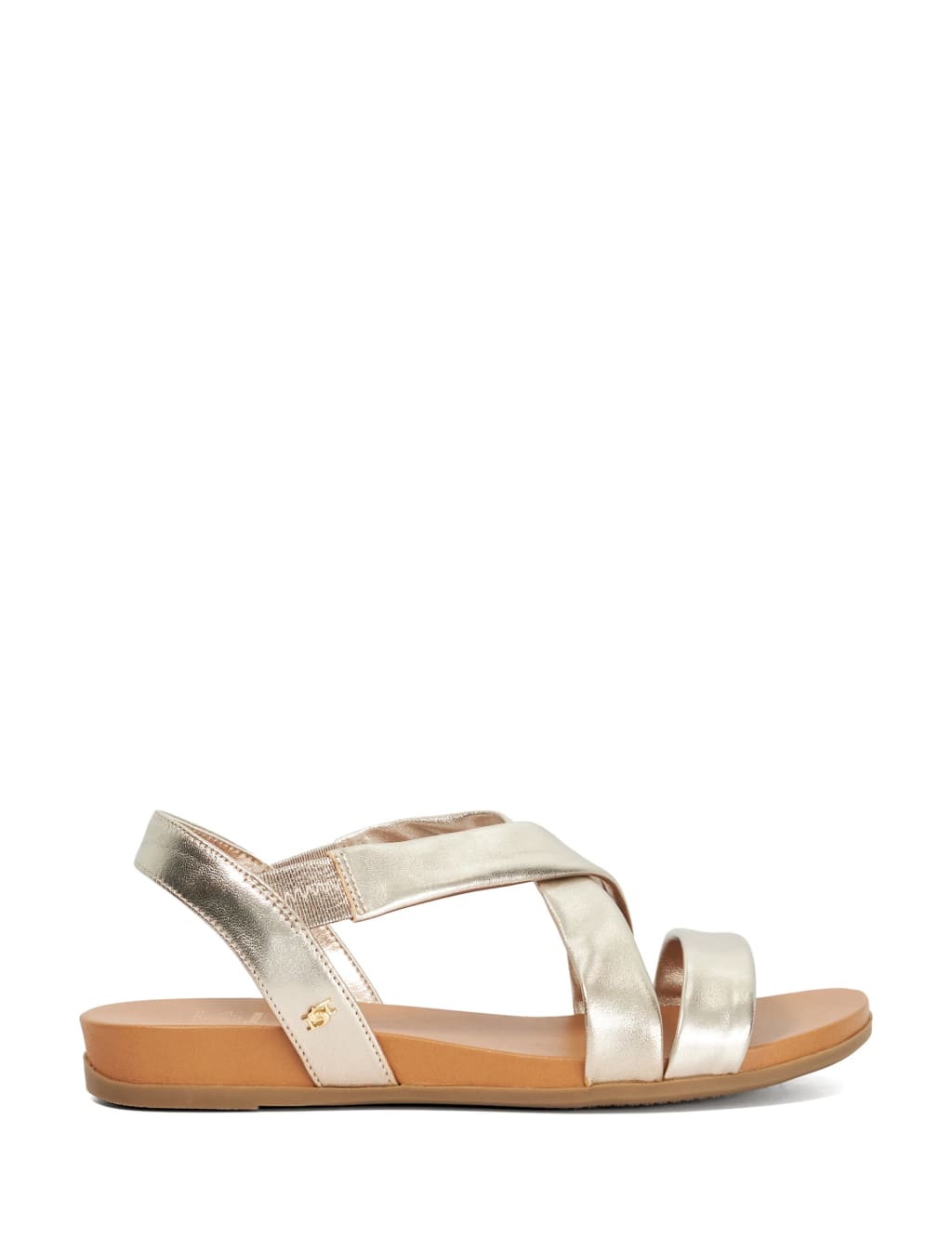 Leather Crossover Strappy Sandals