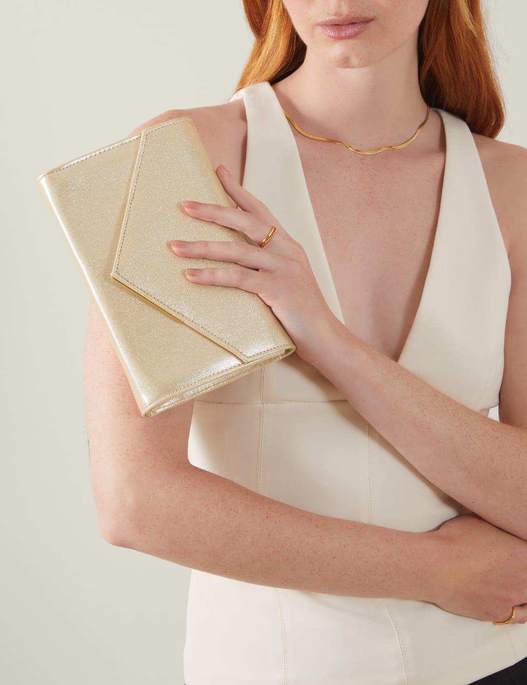 Metallic Clutch Bag