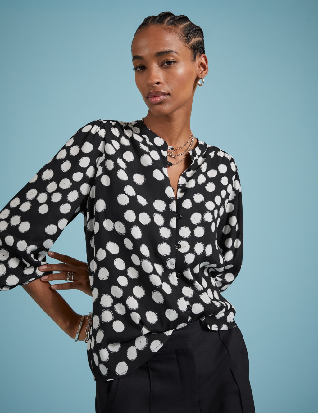 Women s Polka Dot Shirts Blouses at M S