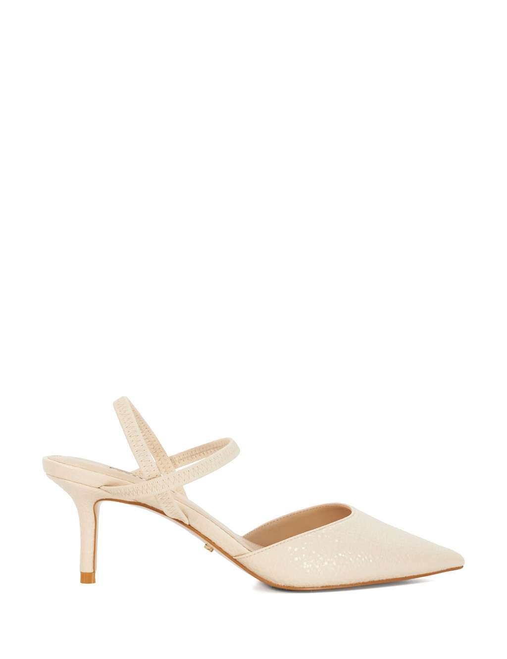 Stiletto Heel Open Elasticated Court Shoes