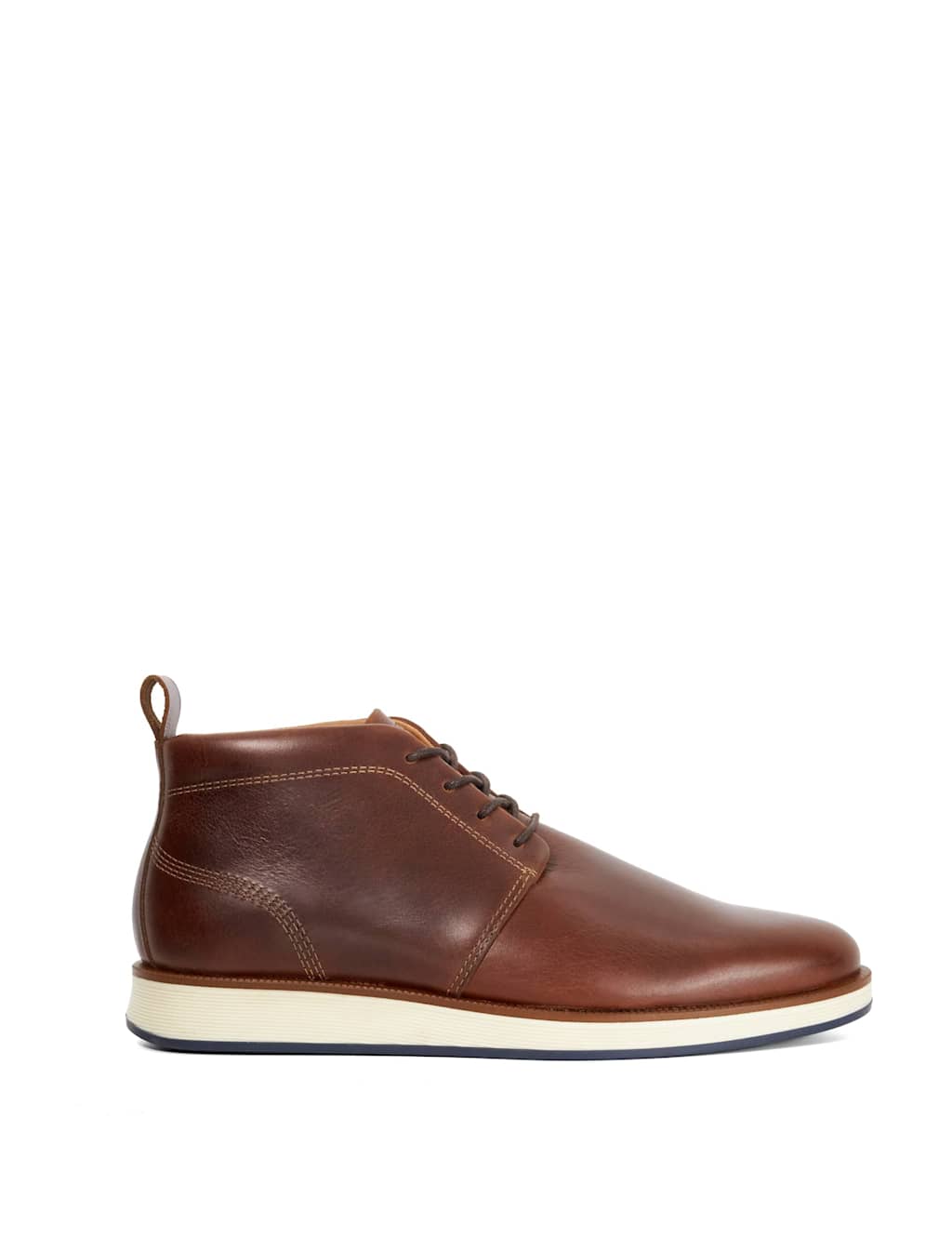 Dune London Leather Lace Up Shoe Brown