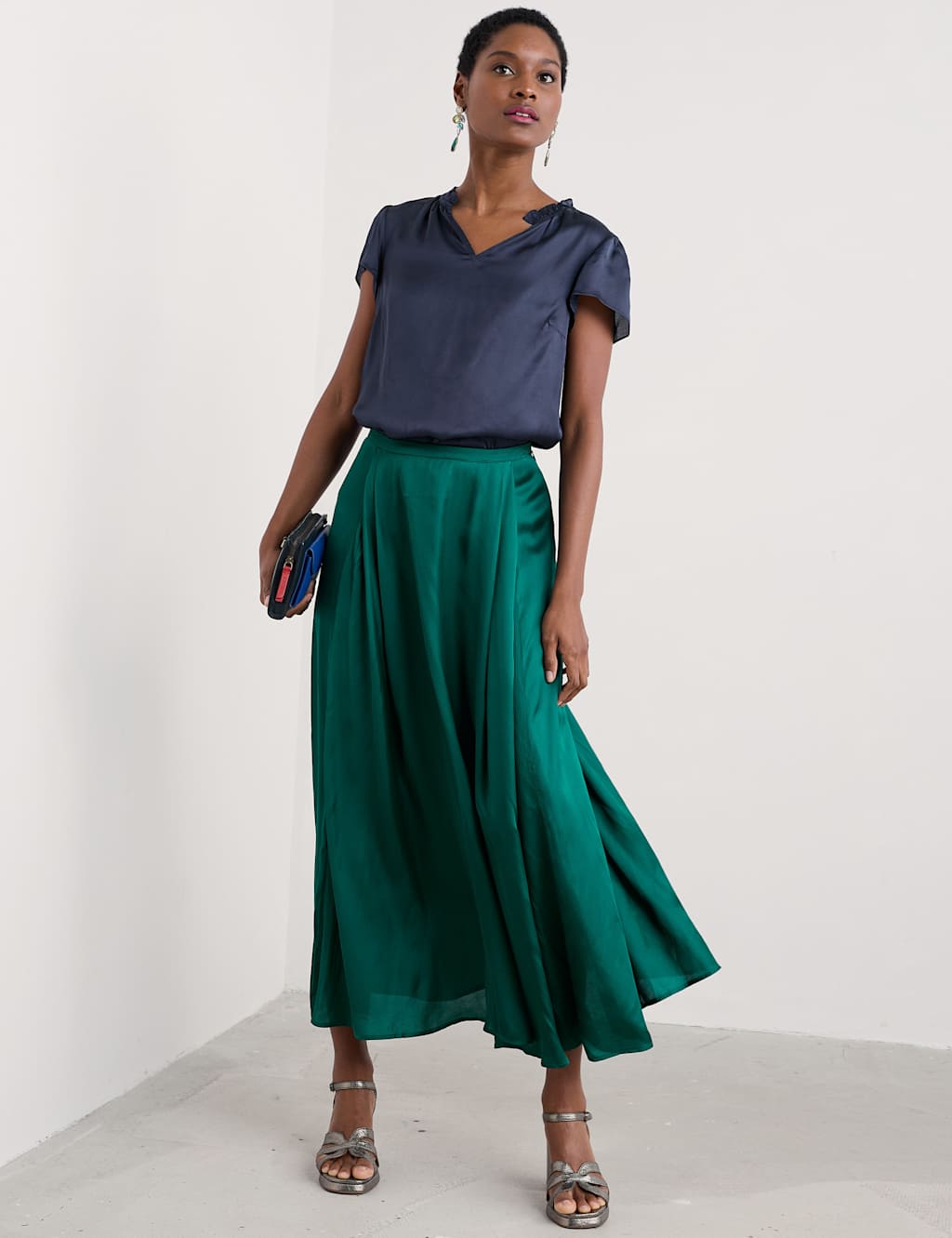 Midaxi A-line Skirt