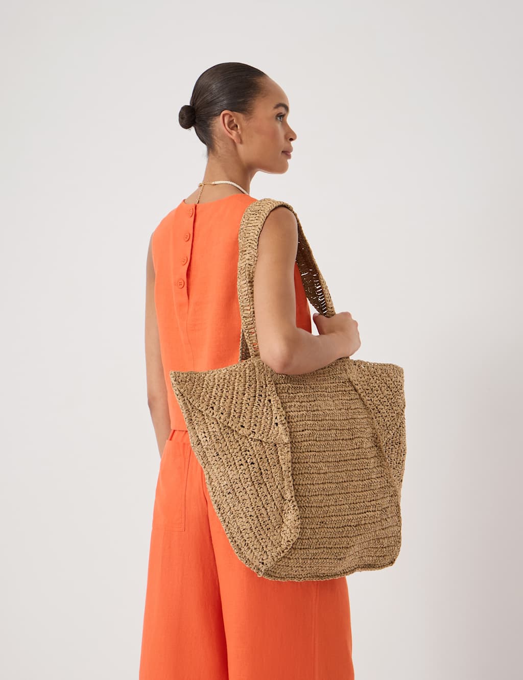 Hush Women's Raffia Tote Bag - Natural - Available at M&S