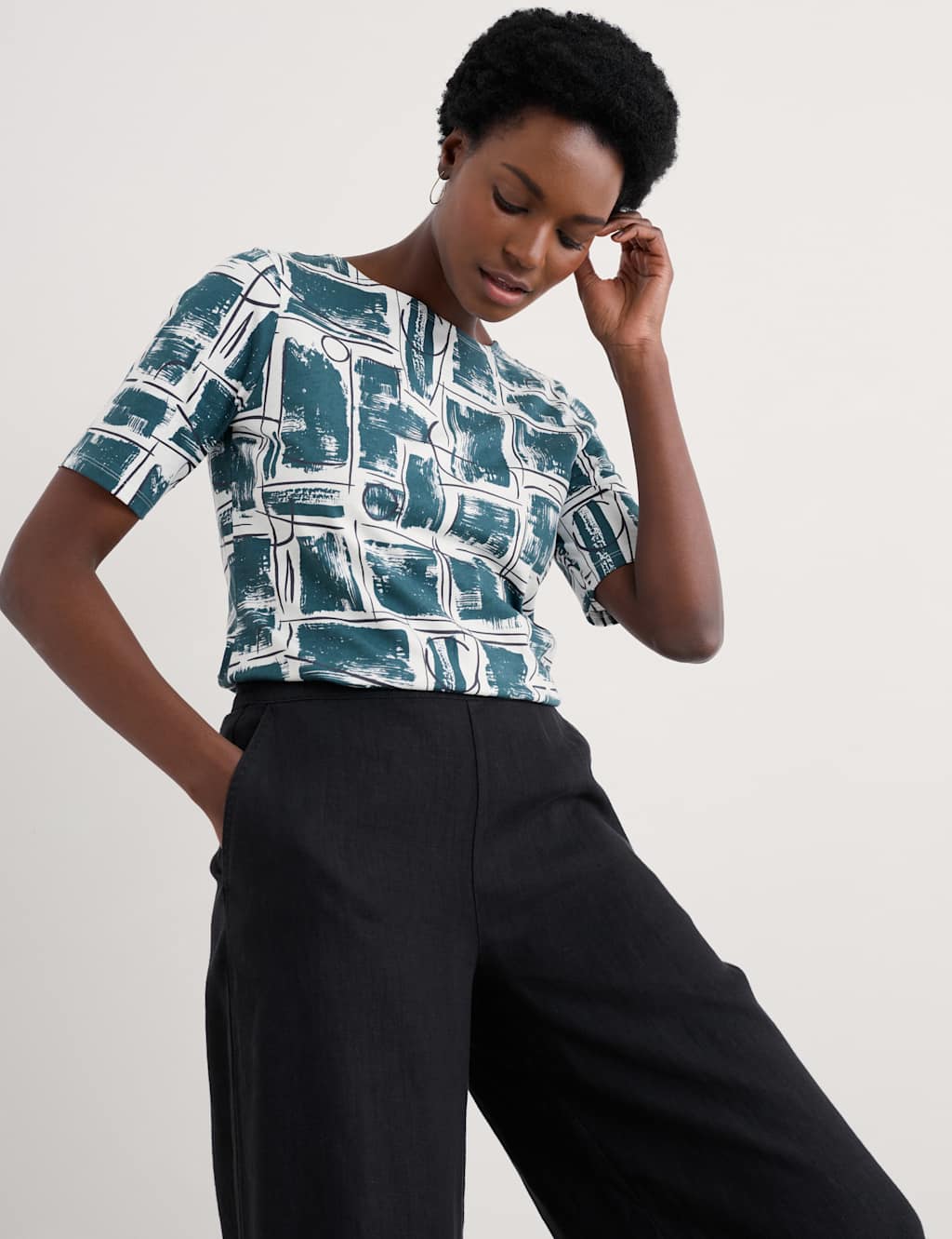 Pure Cotton Floral T-Shirt