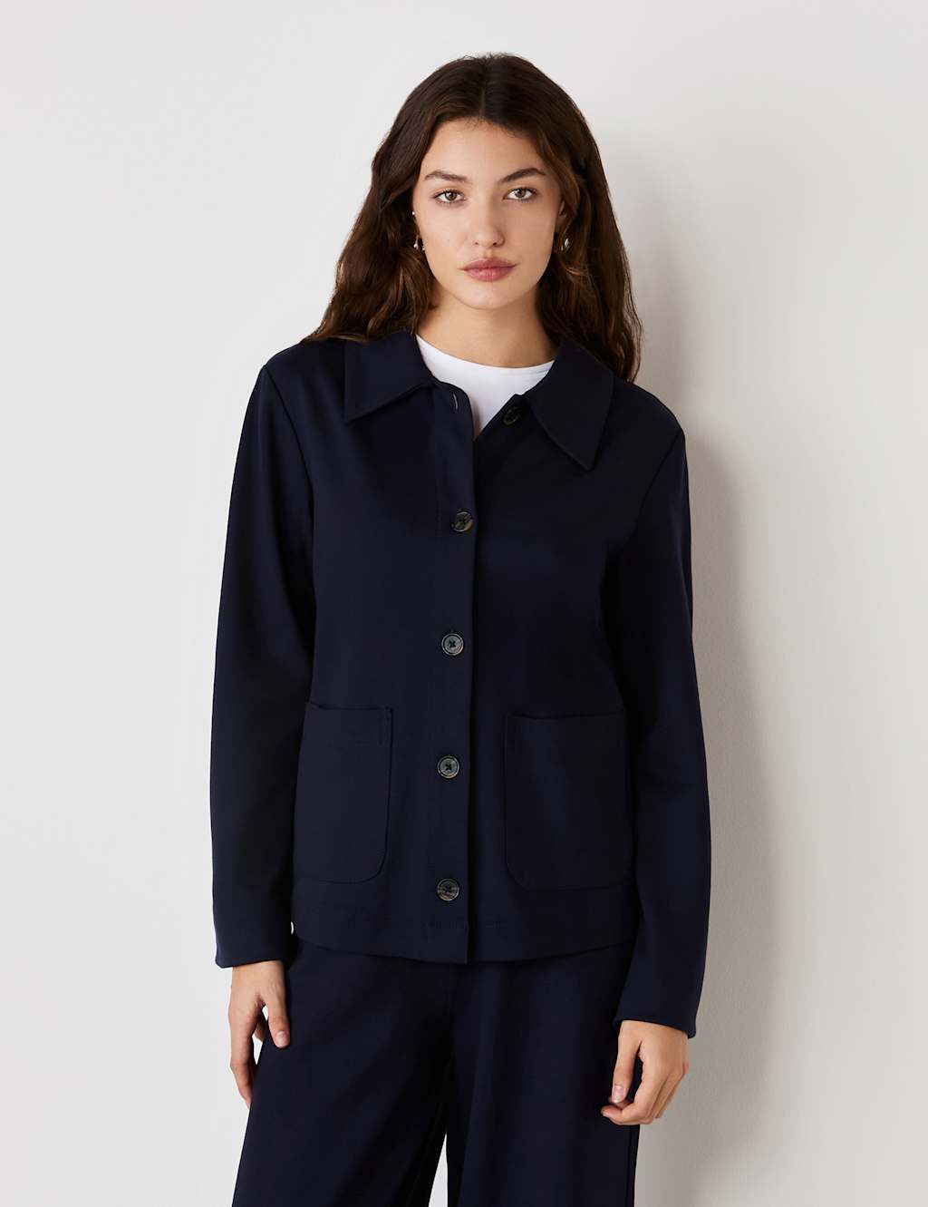 Jersey Collared Jacket