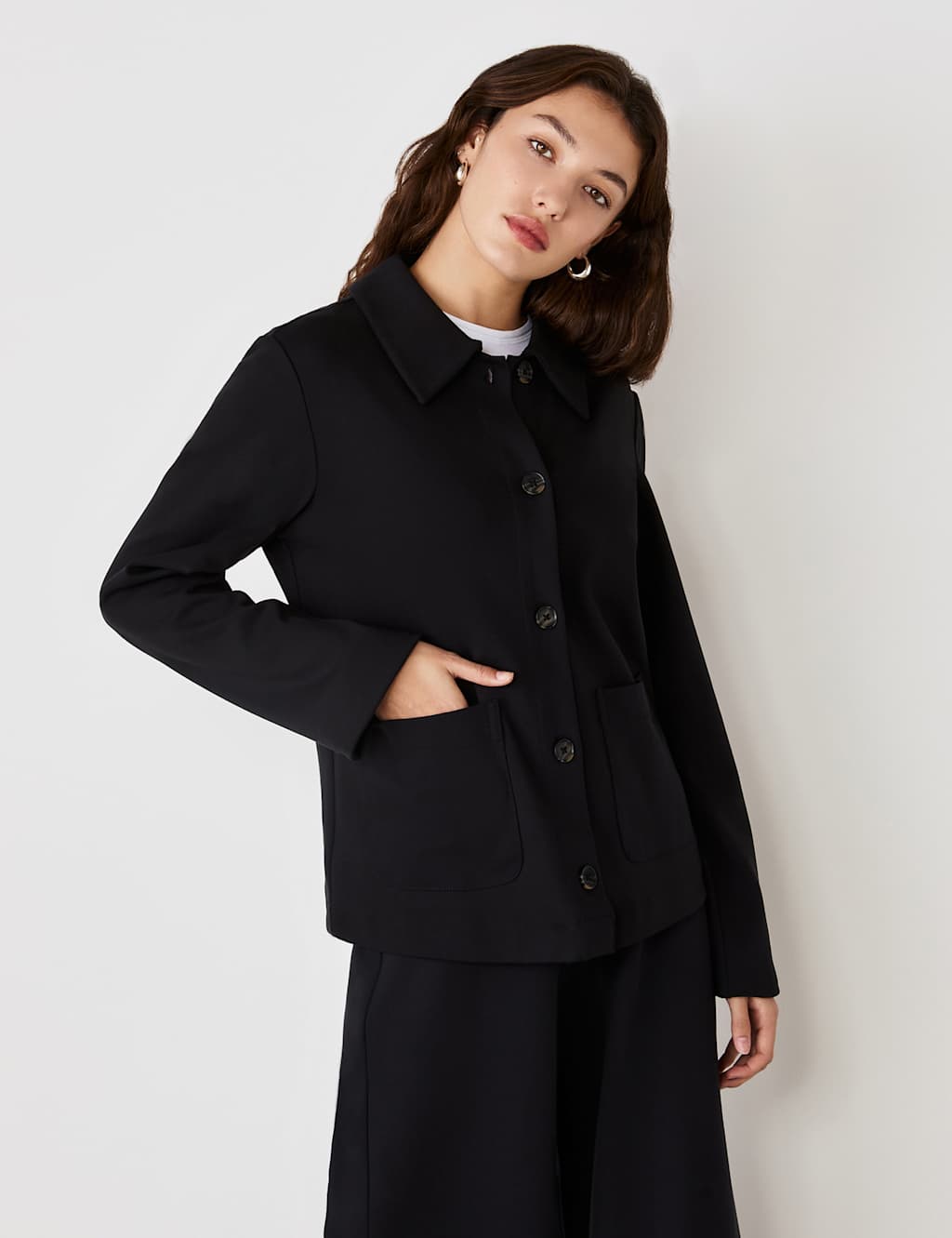 Jersey Collared Jacket