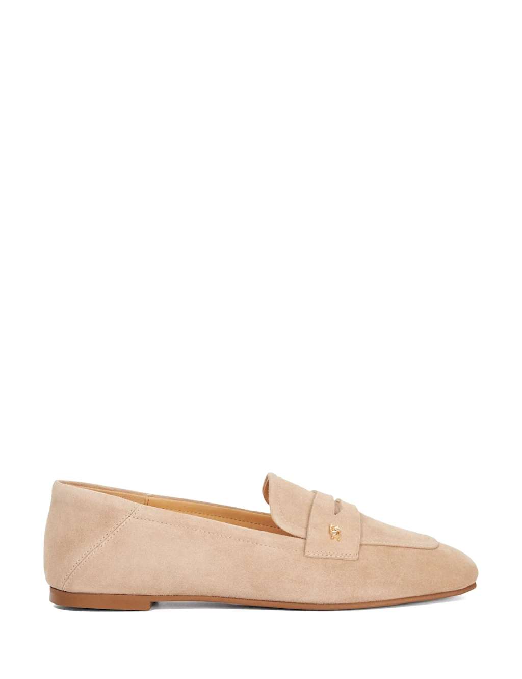 Dune London Women's Leather Square Toe Loafers - 5 - Sand - Available at M&S