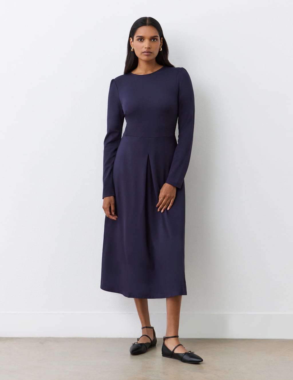Ponte Jersey Midi Dress