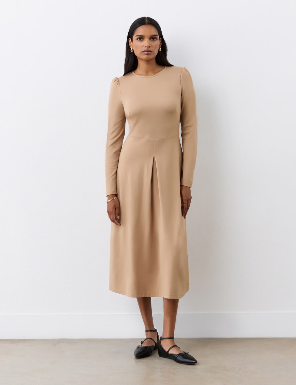 Ponte Jersey Midi Dress