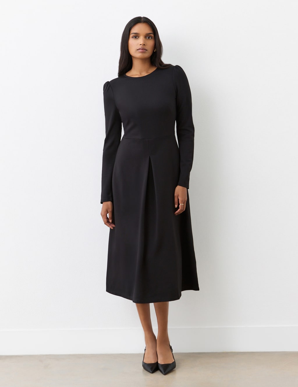 Ponte Jersey Midi Dress