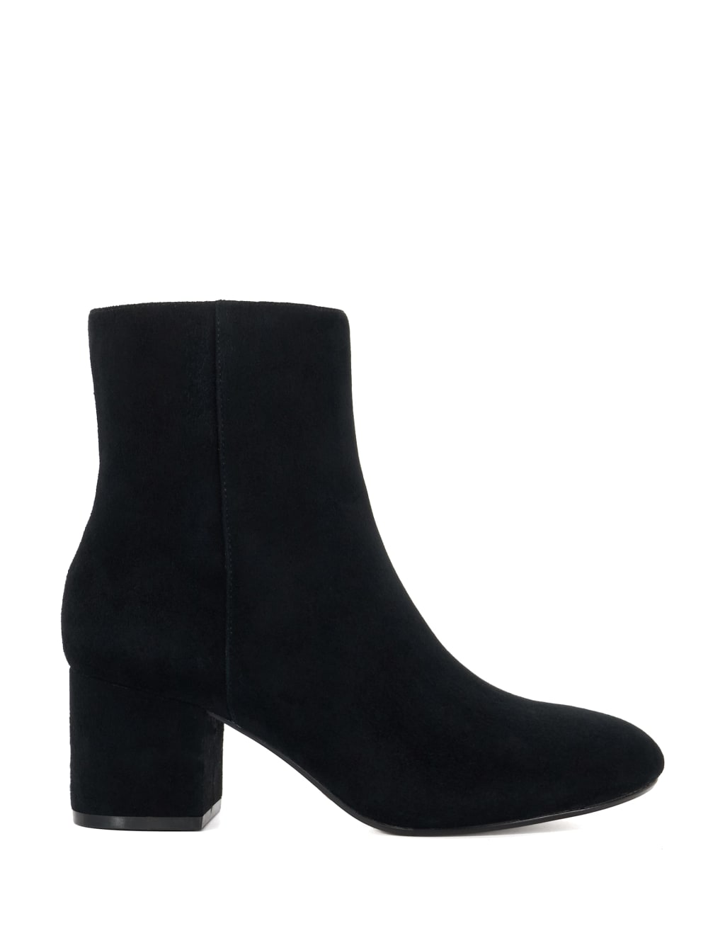 Suede Block Heel Ankle Boots