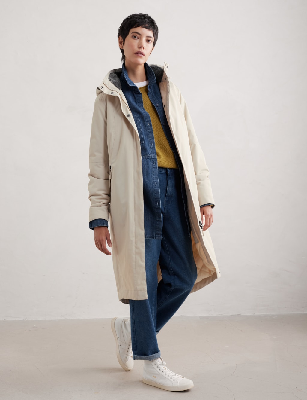 Waterproof Hooded Longline Parka
