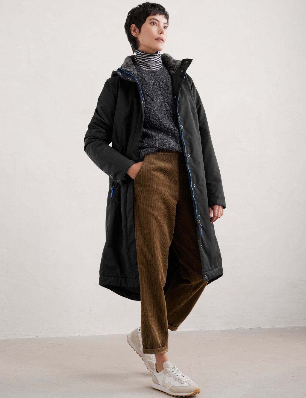 Waterproof Hooded Longline Parka