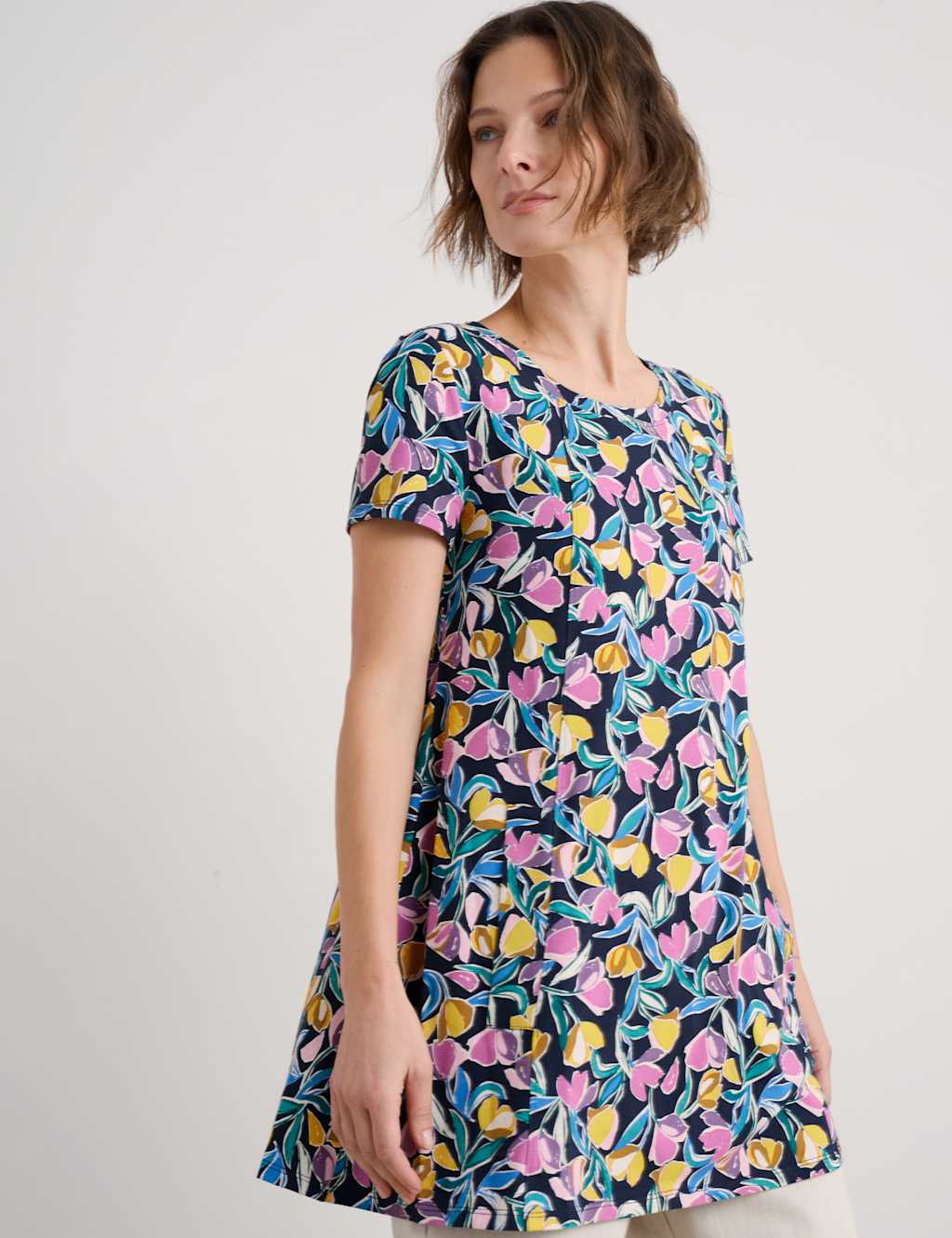 Cotton Rich Floral Tunic