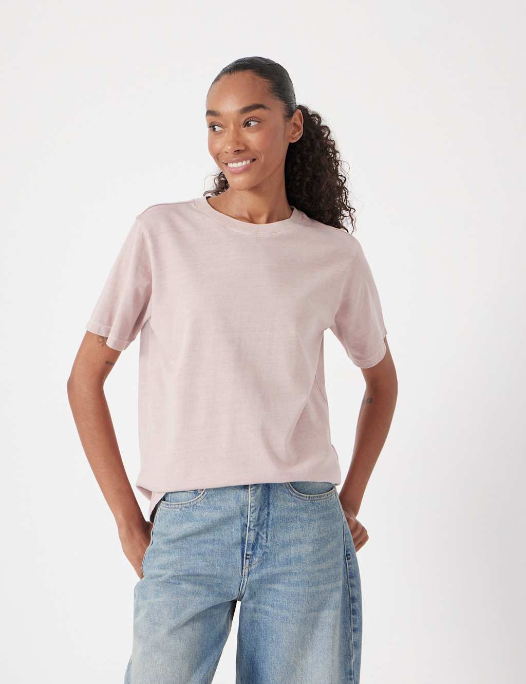 HUSH Pure Cotton T-Shirt Light Pink