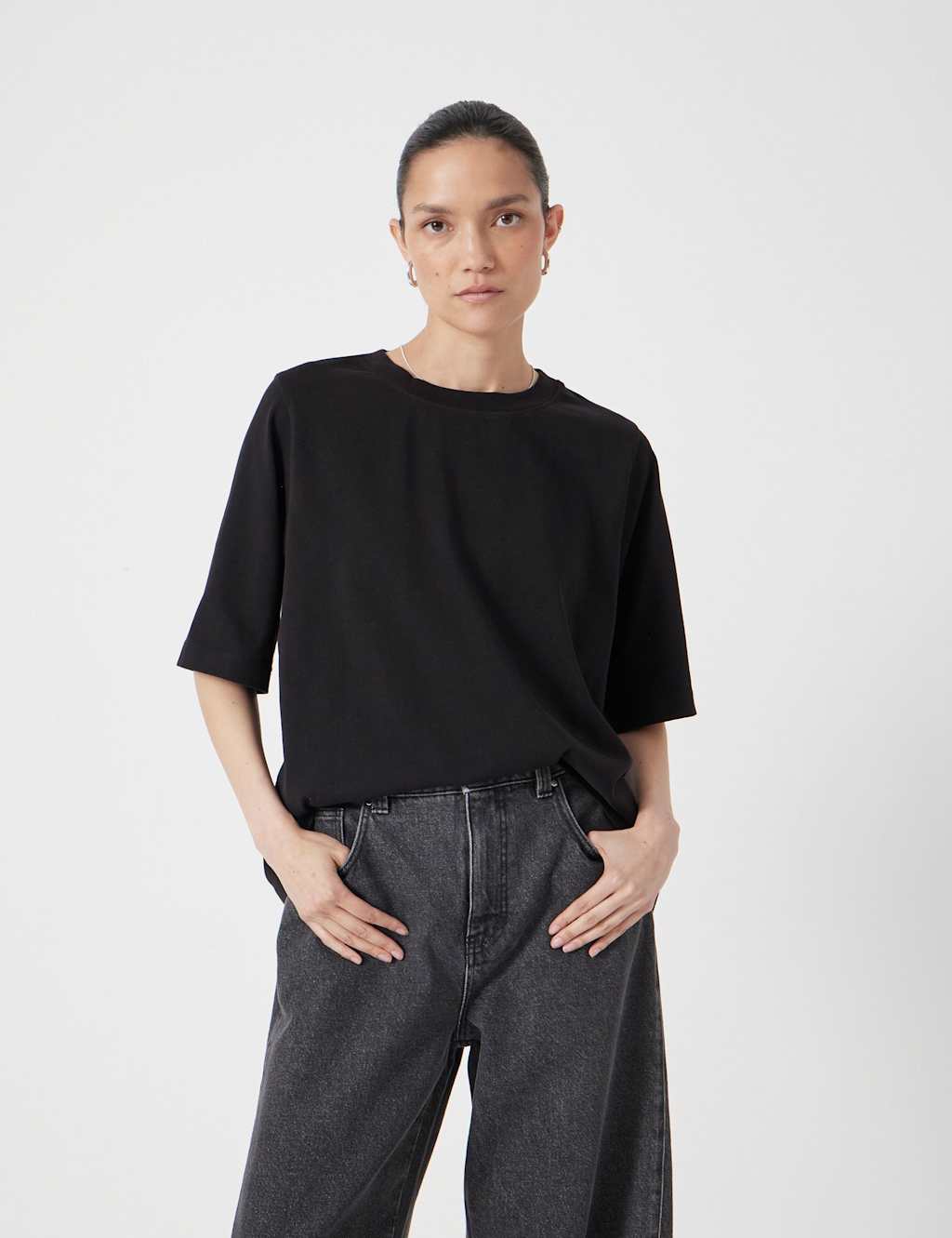 HUSH Pure Cotton T-Shirt Black