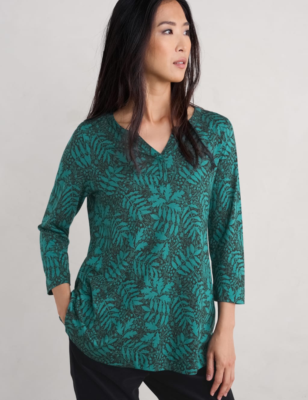 EX SEASALT Black Torn Medley Black Cape Cornwall Tunic Sizes 10 12 14 RRP £49.95 main image 1