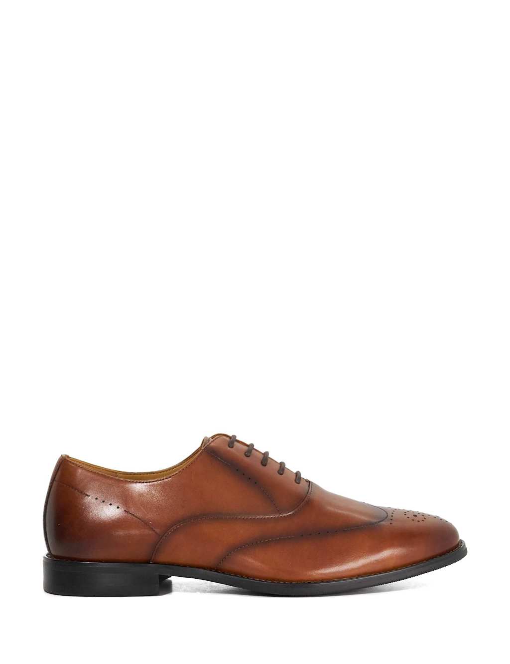 Dune London Men's Leather Brogues - 7 - Tan - Available at M&S