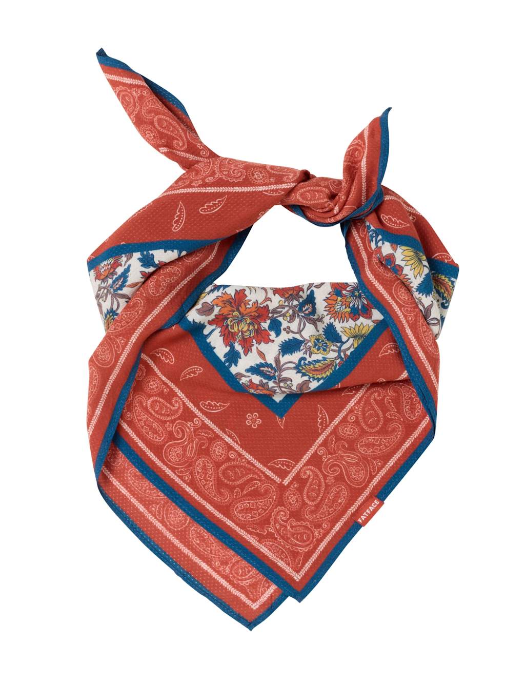 Fatface Women's Paisley Scarf - Red Mix - Available at M&S