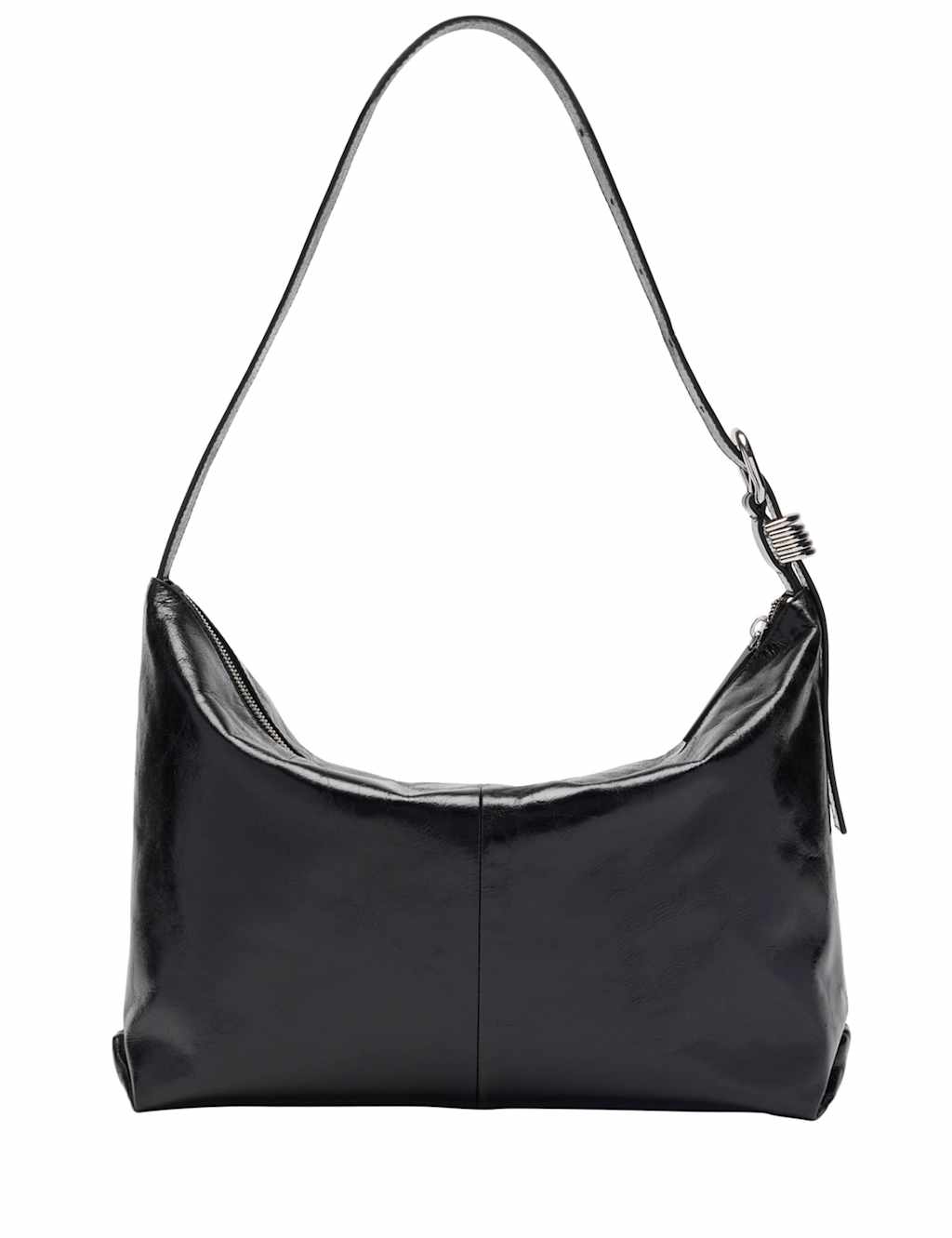 Whistles Women's Leather Buckle Detail Shoulder Bag - Black - Available at M&S