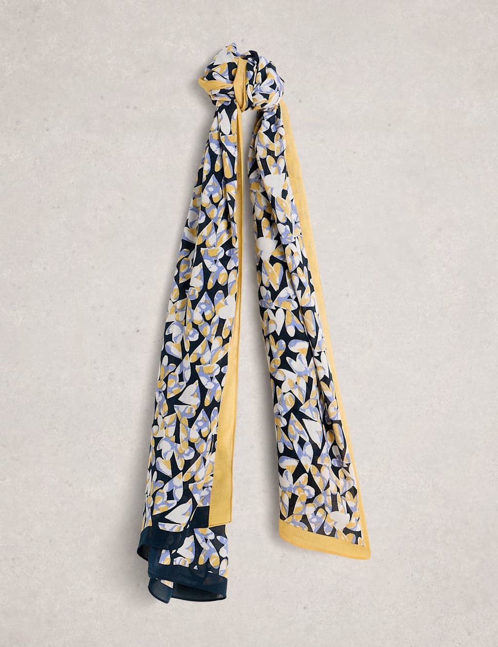 White Stuff Printed Scarf Yellow Mix