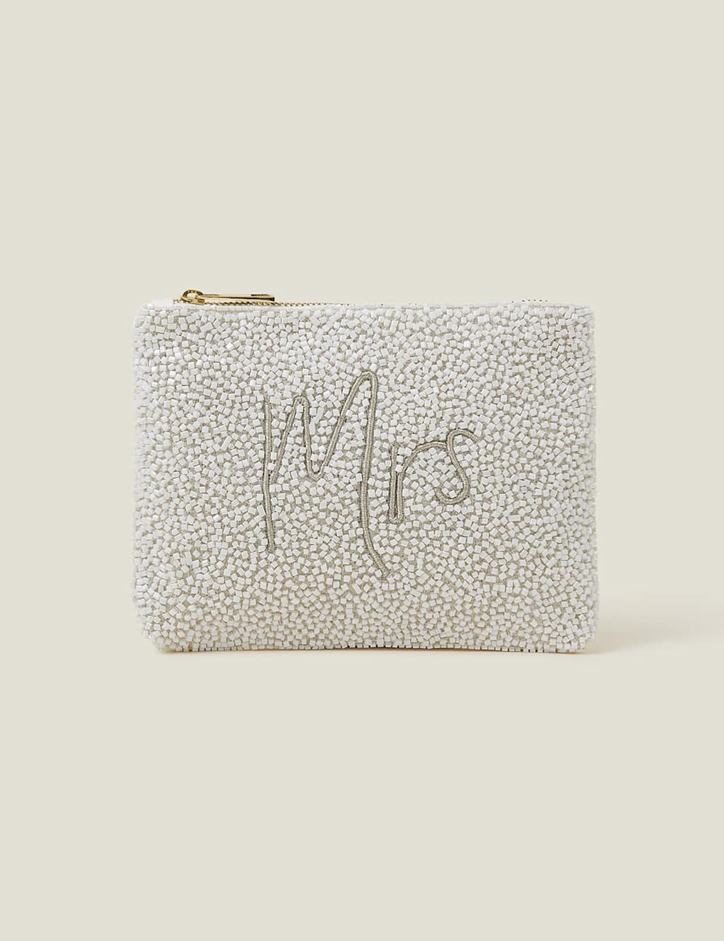 Beaded Mrs Embroidery Bridal Purse