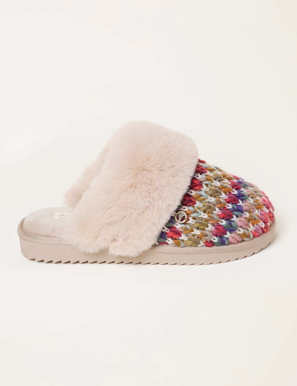 Fatface Women's Mule Slippers - Medium - Multi - Available at M&S