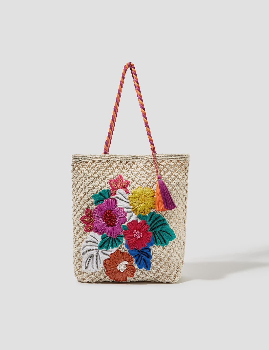 Pure Cotton Crochet Tote Bag