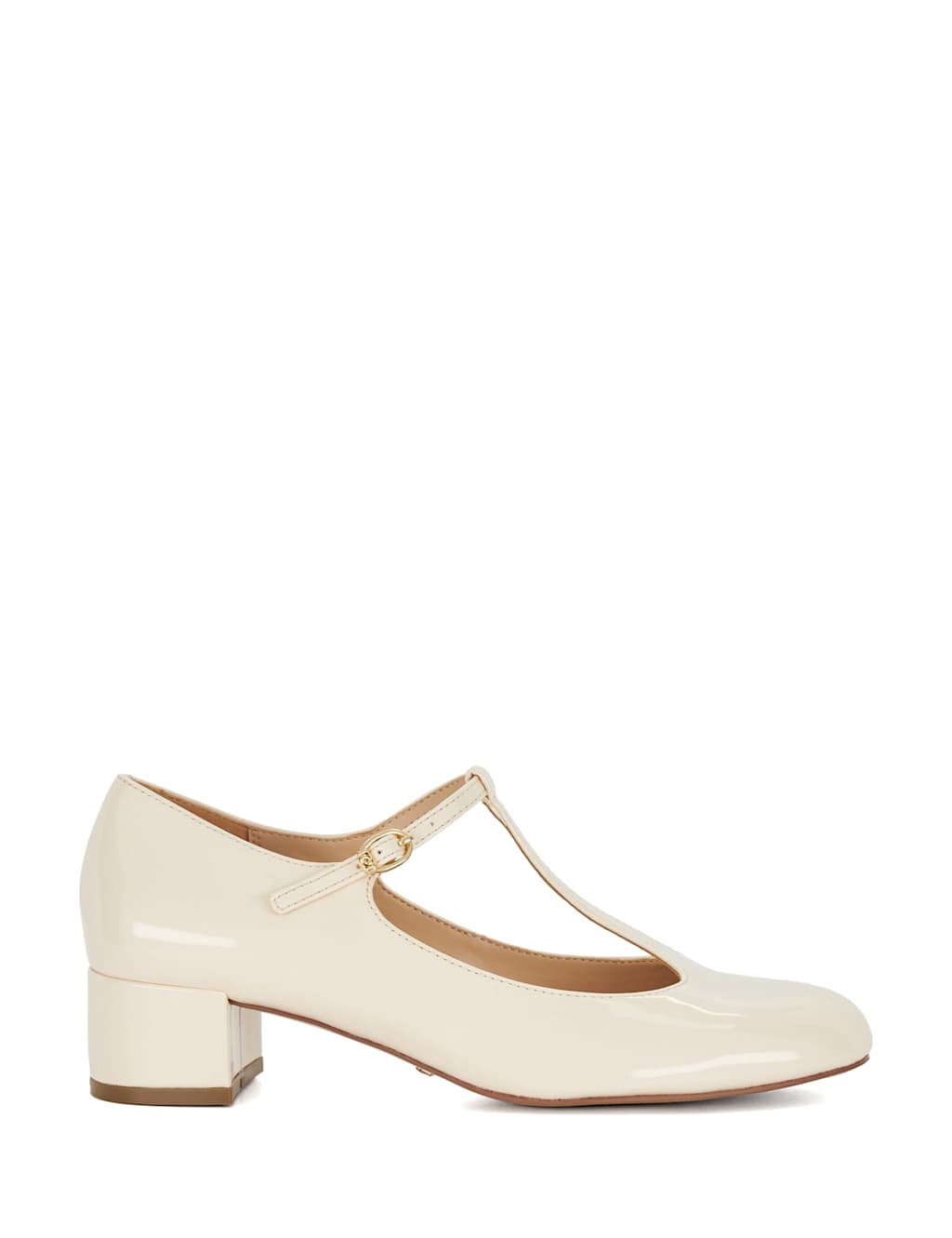 Patent Block Heel Mary Jane Shoes
