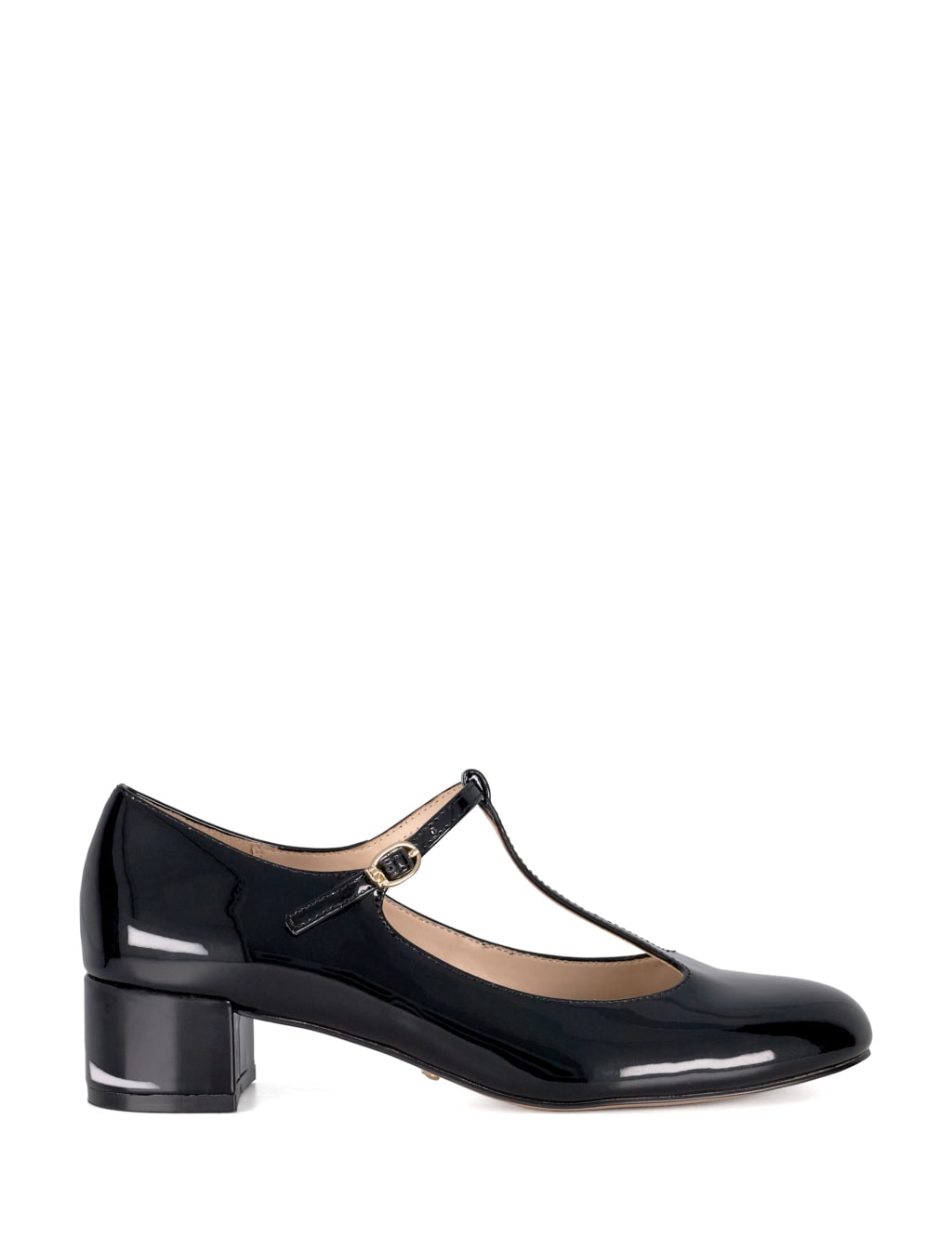 Patent Block Heel Mary Jane Shoes