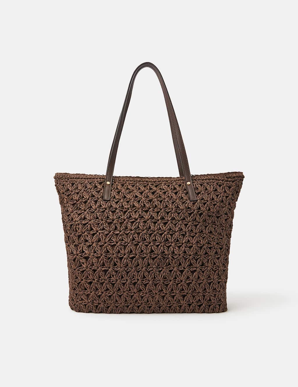 ACCESSORIZE Jute Shoulder Bag Chocolate