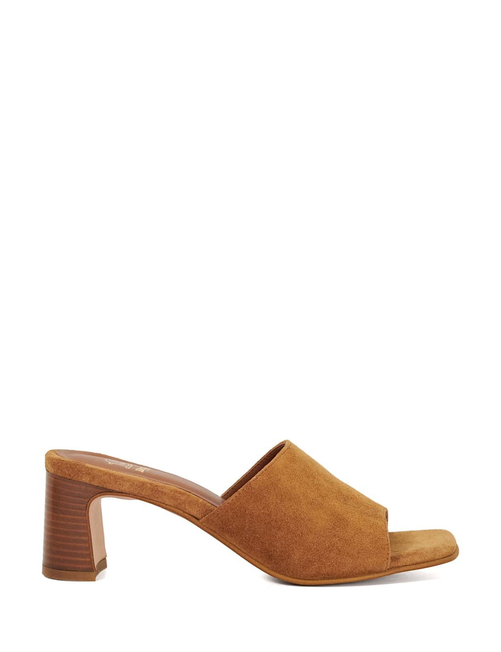 Suede Block Heel Mules