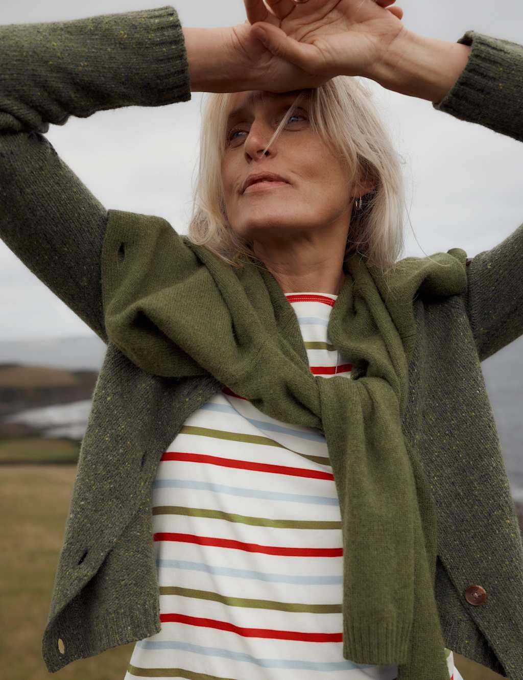Seasalt Cornwall Women's Pure Cotton Striped Crew Neck Top - 16 - Multi - Available at M&S