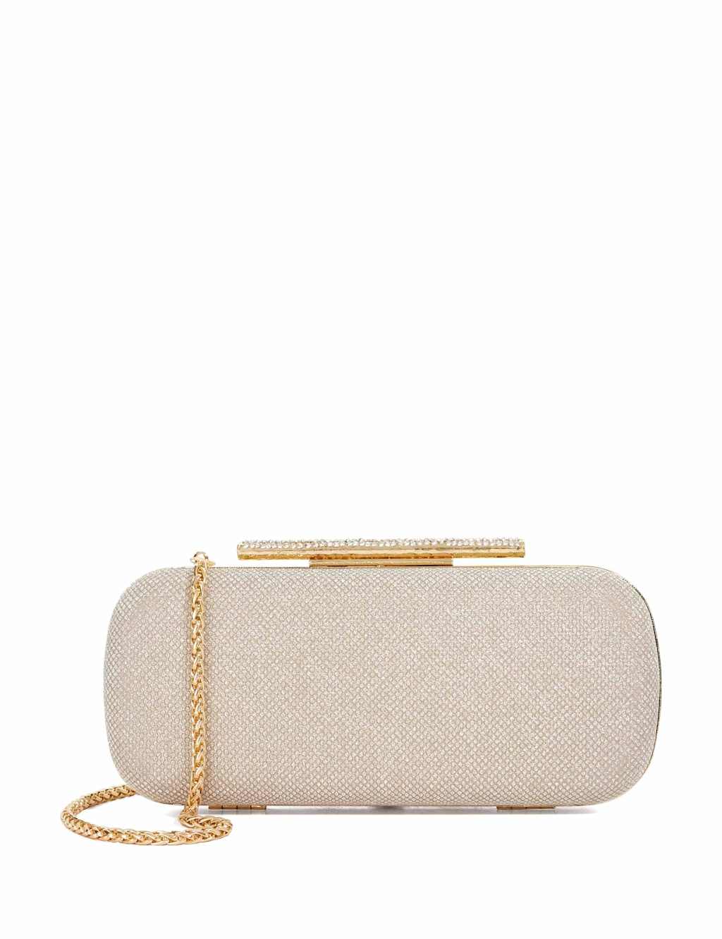 Dune London Women's Chain Strap Clutch Bag - Gold - Available at M&S