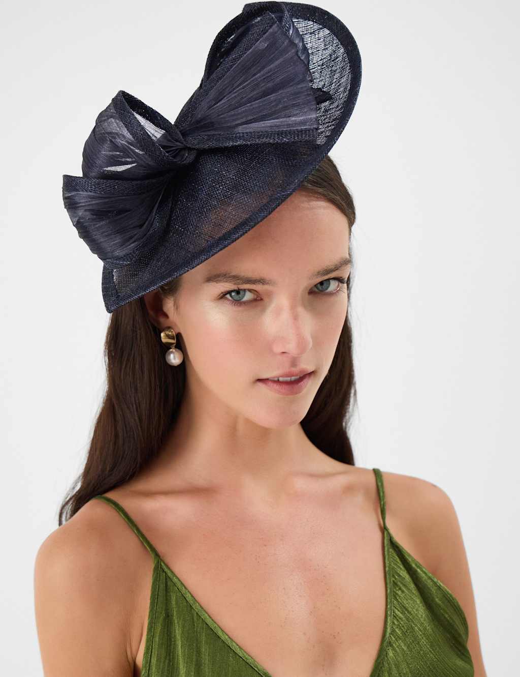 Accessorize Women's Bow Fascinator - Navy - Available at M&S