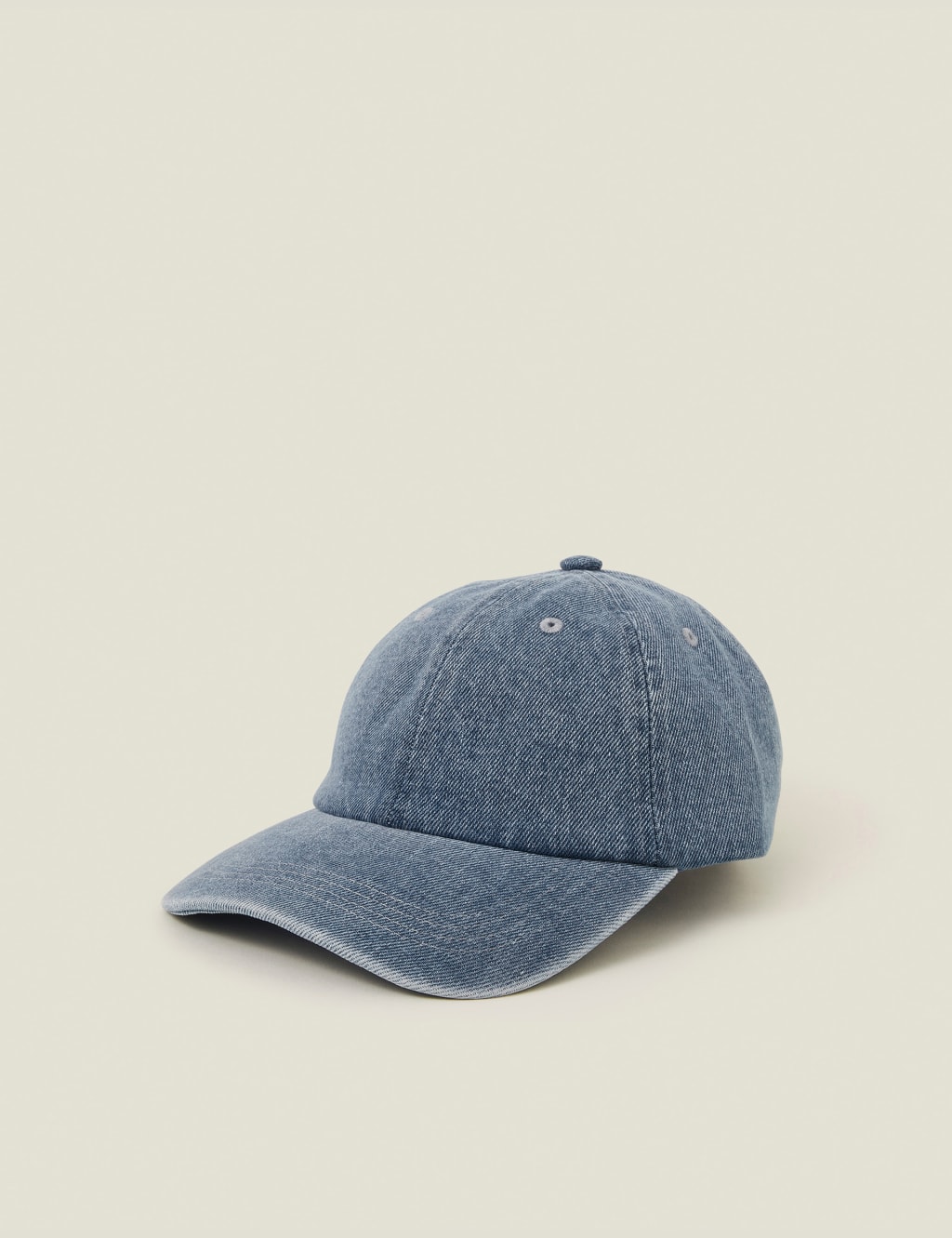 Accessorize Women's Pure Cotton Denim Baseball Cap - Blue, Blue