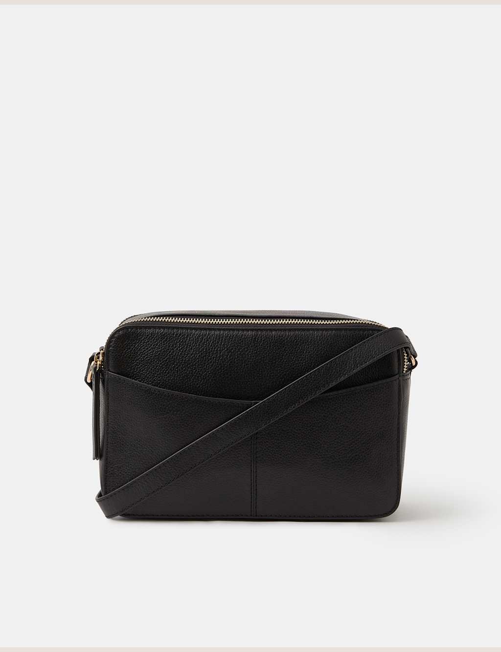 Accessorize Women's Leather Cross Body Bag - Black - Available at M&S
