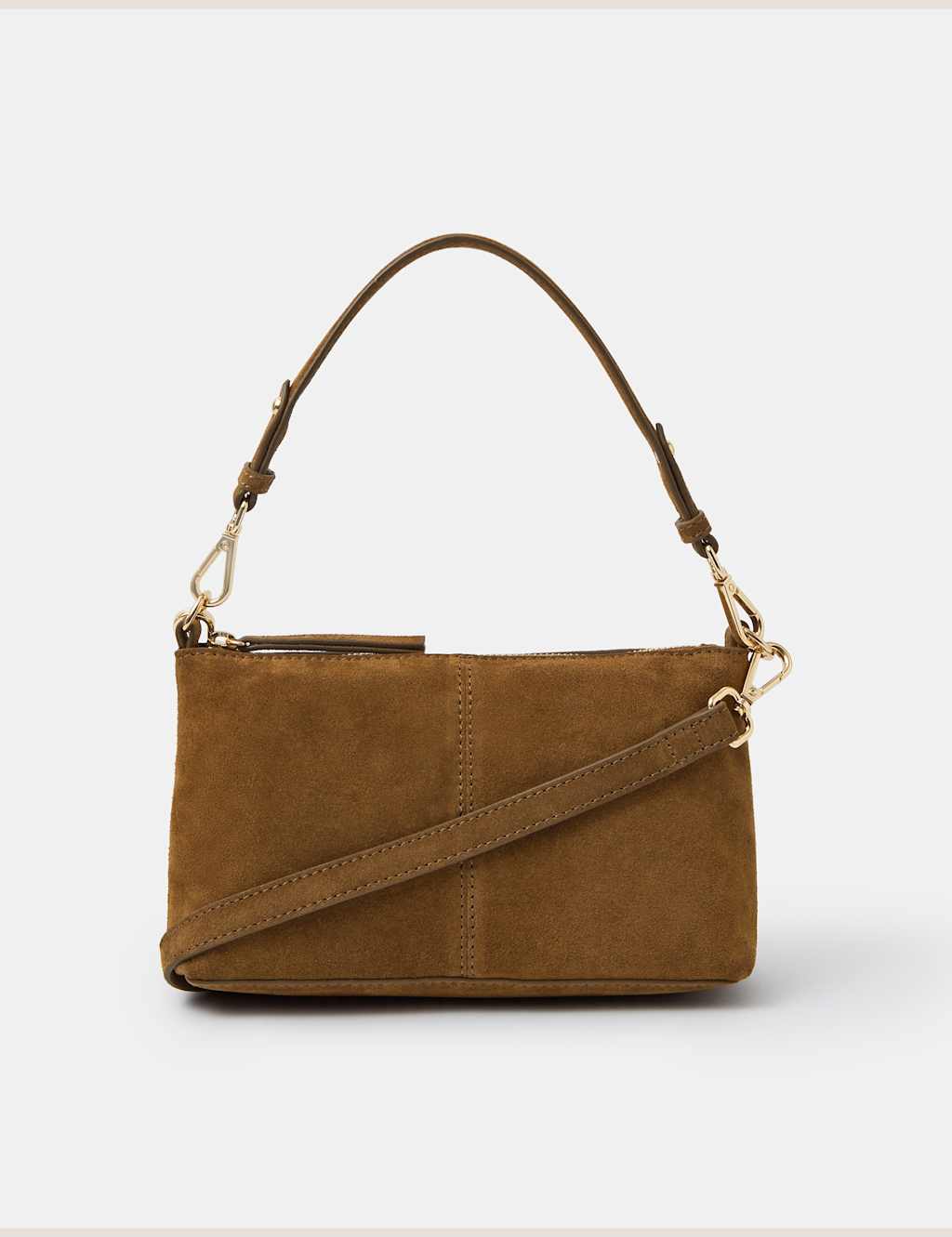 Accessorize Women's Suede Cross Body Bag - Tan - Available at M&S