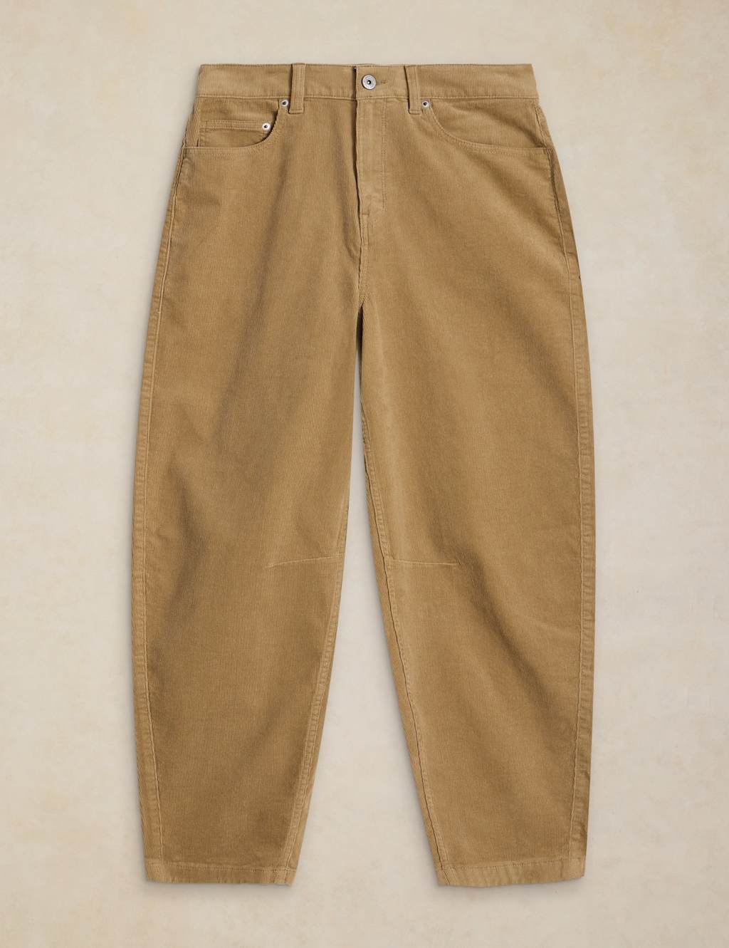 White Stuff Women's Cotton Rich Cord Barrel Leg Trousers - 14 - Green - Available at M&S